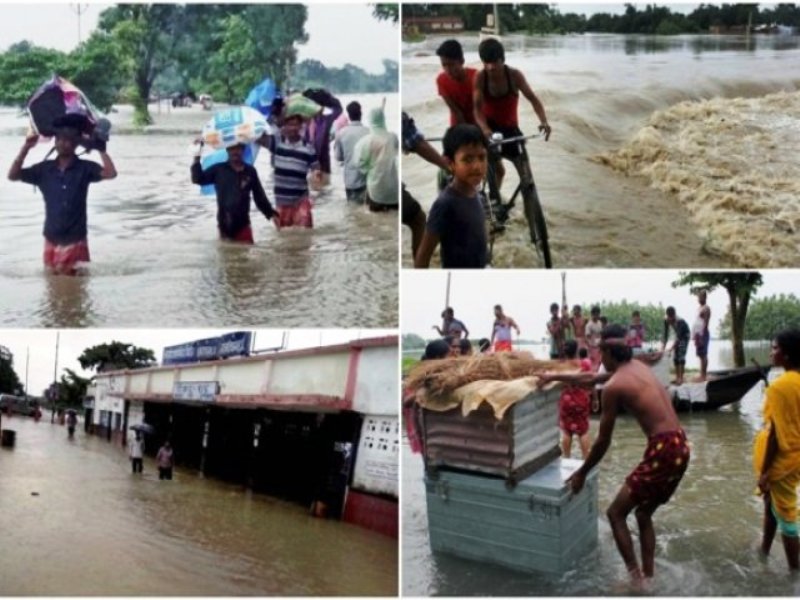 बिहार के 9 जिलों में 18 लाख लोग बाढ़ से प्रभावित