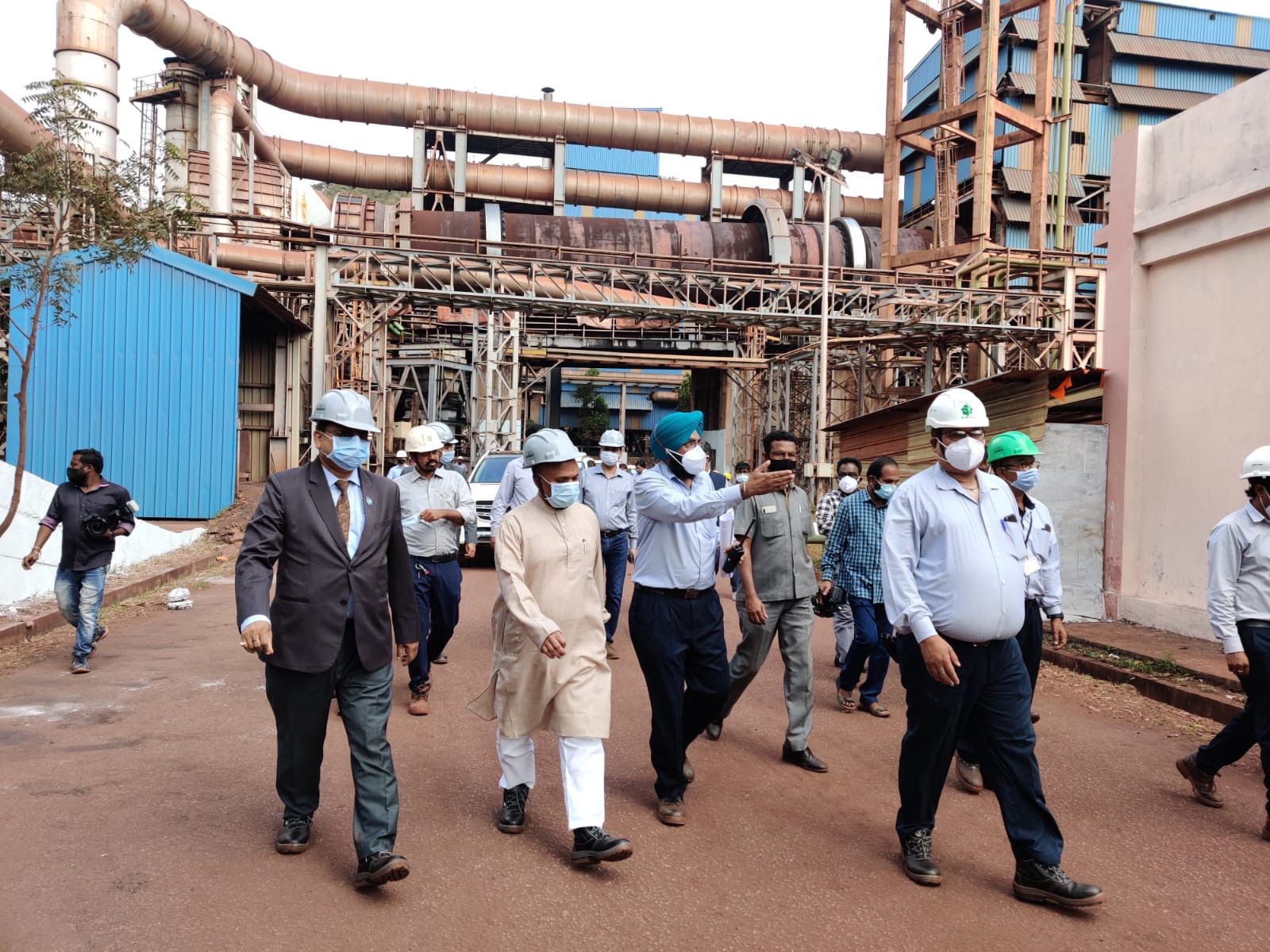 central minister rcp singh visit kumaraswamy mines in karnataka