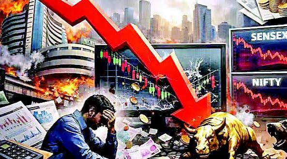 शेयर बाजार में हाहाकार: 22 महीने की सबसे बड़ी गिरावट
