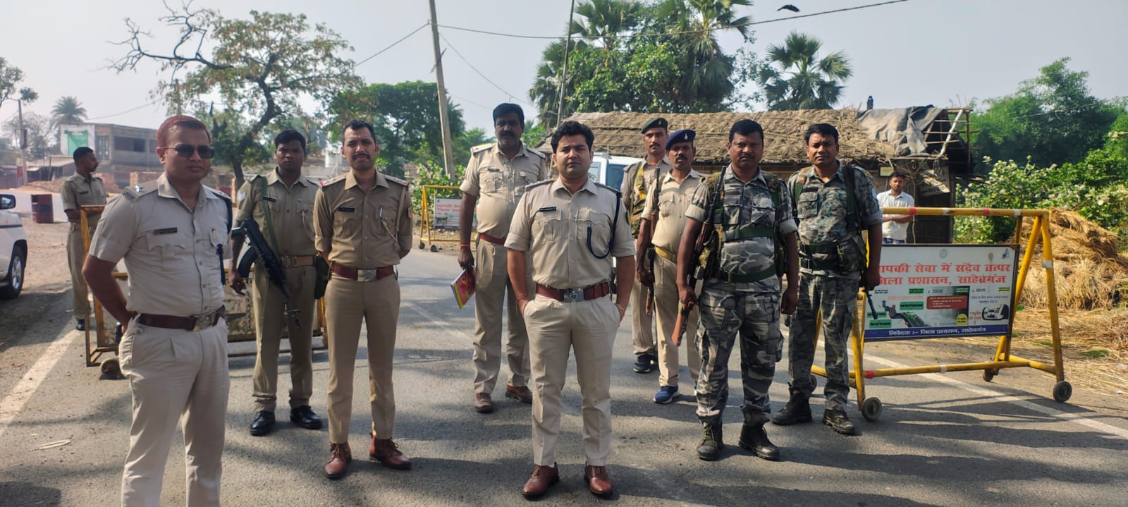 बंगाल चुनाव से पहले साहिबगंज सीमा पर हाई अलर्ट, चेकपोस्टों पर सघन जांच शुरू