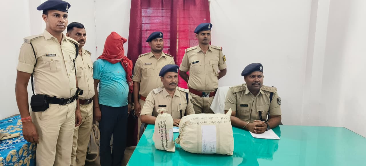 छापेमारी कर अलग-अलग जगहों से 3.600 गांजा बरामद,दो गिरफ्तार।