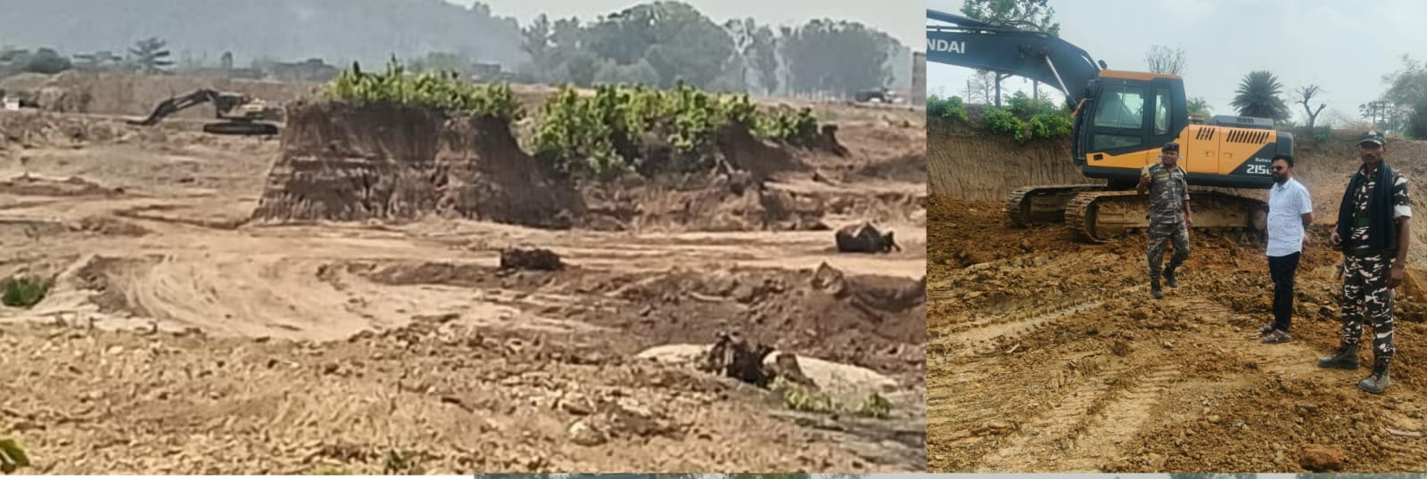 रेलवे लाइन निर्माण की आड़ में मिट्टी की भयंकर चोरी