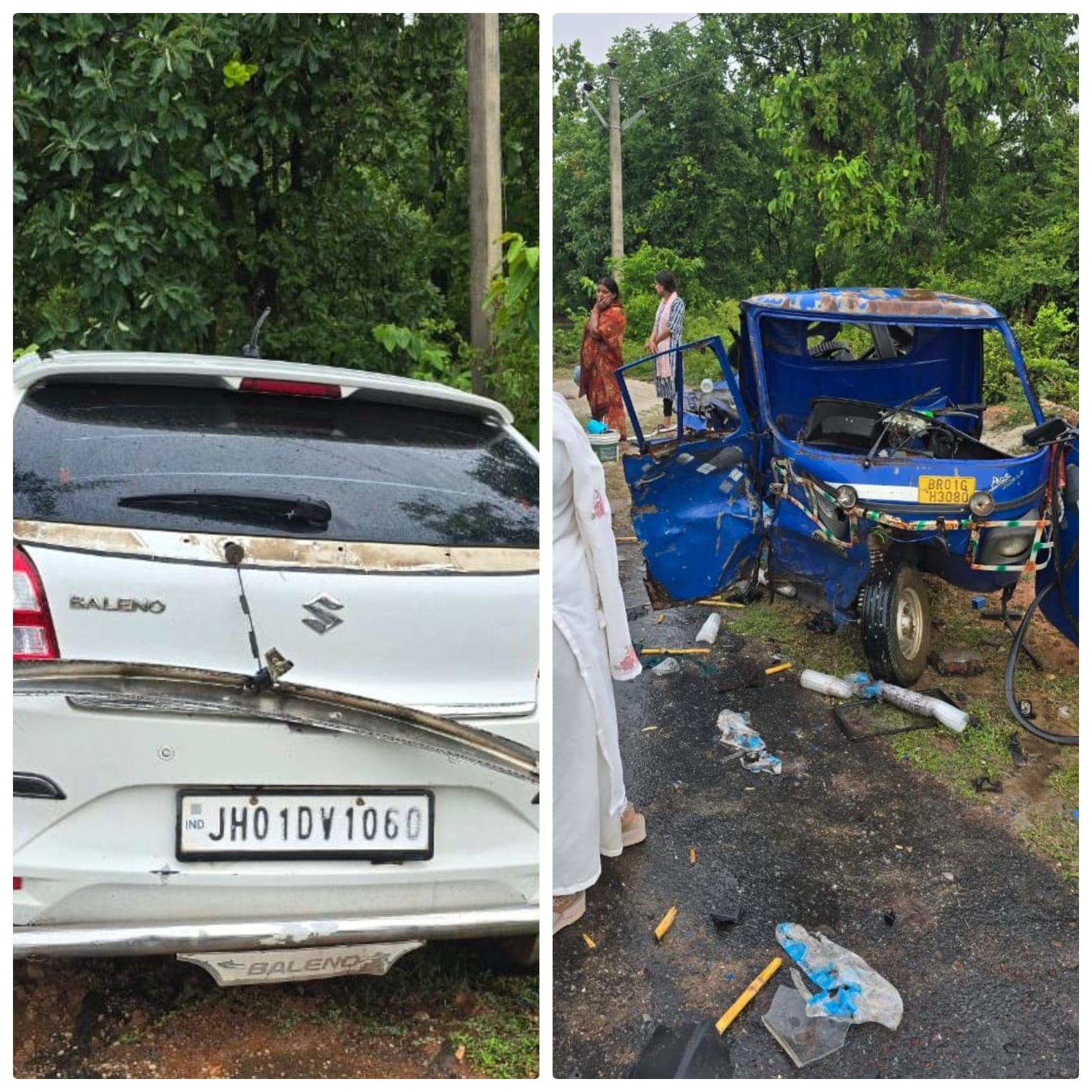 भुरकुंडा जंगल में आर्टिका कार ने मारी ऑटो को टक्कर, ऑटो बुरी तरह से क्षतिग्रस्त, ऑटो ड्राइवर रेफर’