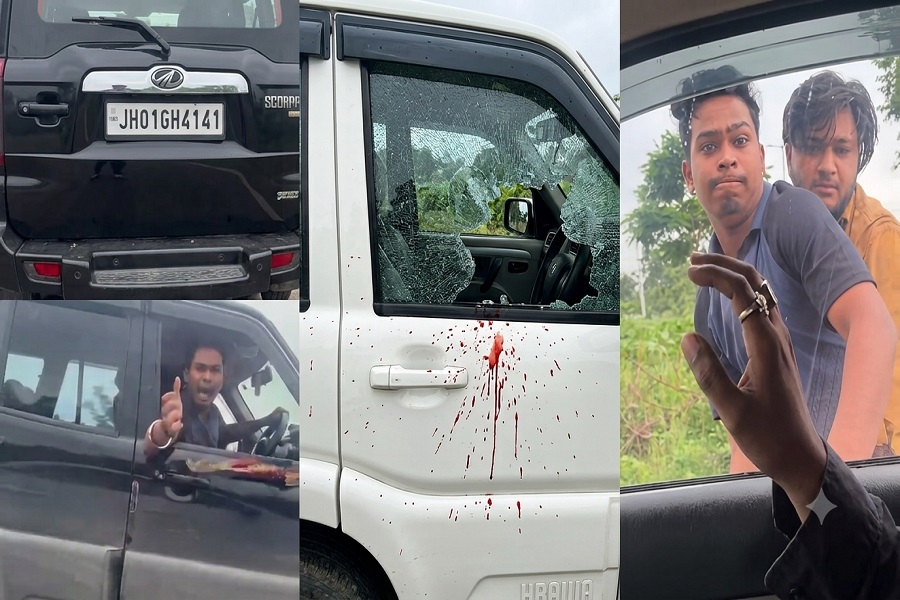 रांची में हाईवे पर युवतियों की कार पर हमला, स्कॉर्पियो सवार दबंगों ने तोड़ा शीशा