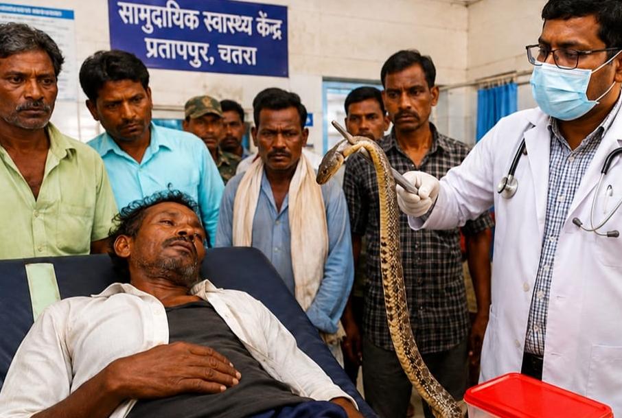 दो जिंदा सांप निगल गया शख्स, तीसरे सांप को लेकर अस्पताल पहुंचा, डॉक्टर भी रह गए हैरान