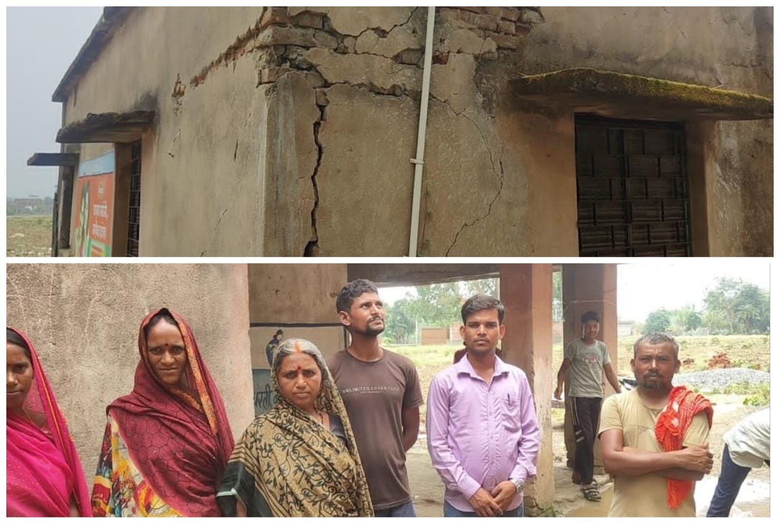 जर्जर आंगनबाड़ी केंद्र में भविष्य गढ़ रहे नौनिहाल, कभी भी हो सकता है बड़ा हादसा
