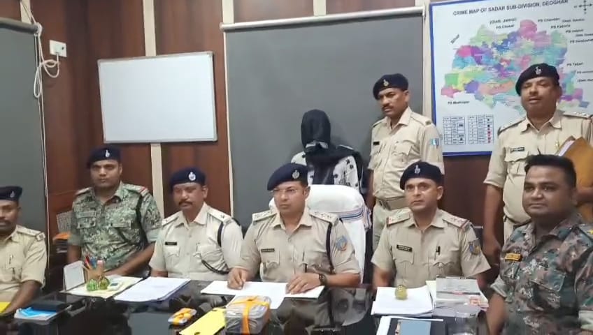 देवघर पुलिस की बड़ी कार्रवाई, 5.01 ग्राम ब्राउन शुगर के साथ एक तस्कर गिरफ्तार