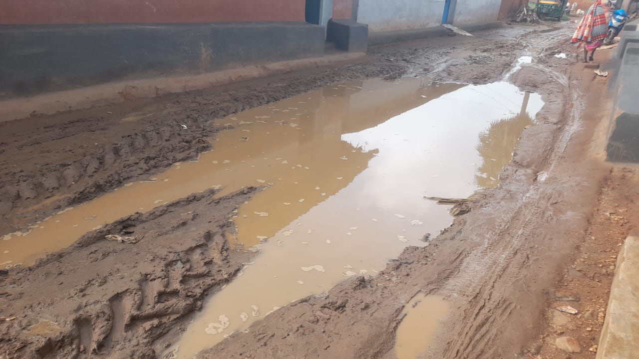 ग्रामीण रोड बन गया खेत, लोग परेशान अधिकारी व नेता नही दे रहे ध्यान