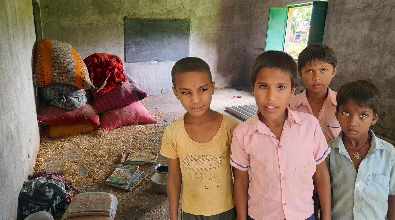 खबर का असर: क्लास रूम में भूसा रखने मिड- डे मिल गड़बड़ी का शो कॉज कर किया कार्रवाई