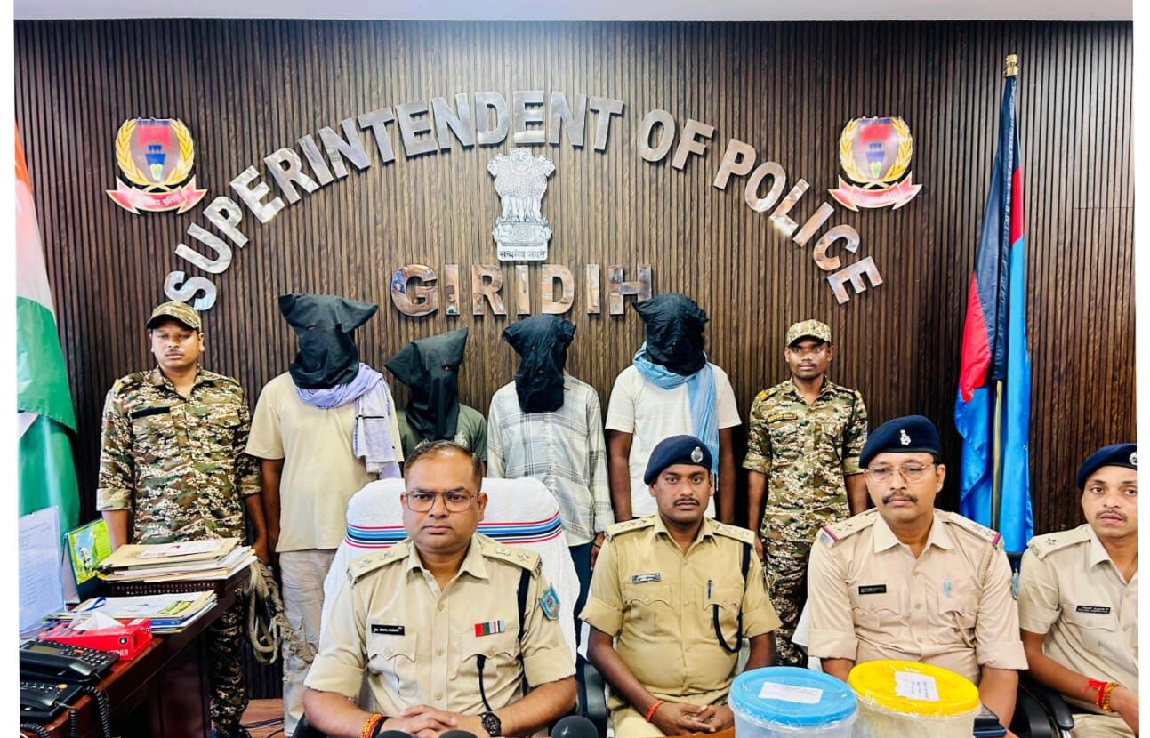 गिरिडीह पुलिस की बड़ी कामयाबी: मुंशी अपहरण- हत्याकांड का 48 घंटे में खुलासा, 4 गिरफ्तार