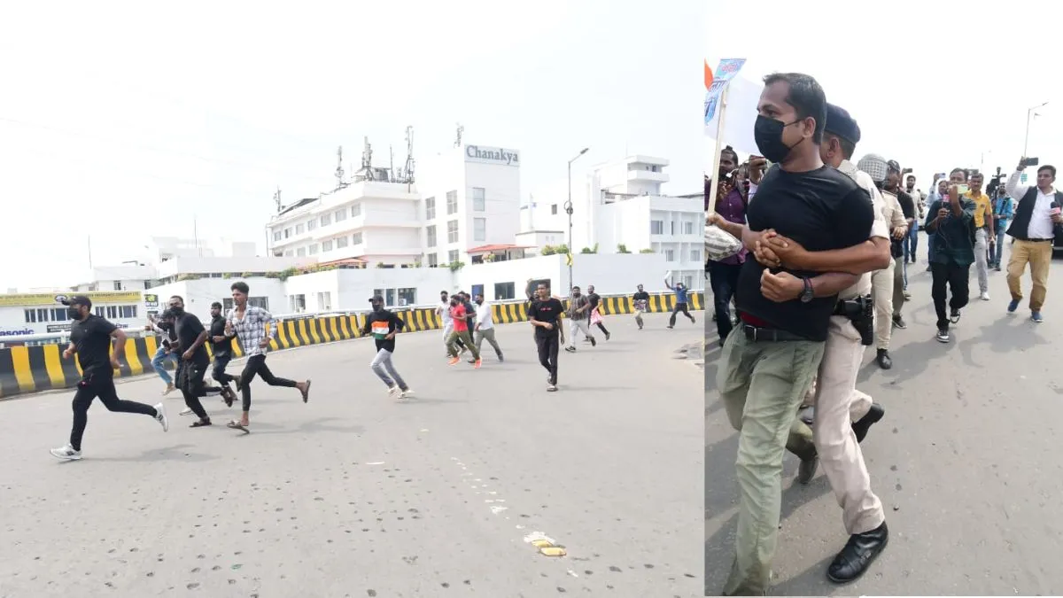 पटना में प्रदर्शनकारी छात्रों ने पुलिस को दिया चकमा, विधानसभा के पास पहुंचे; कई हिरासत में