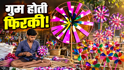 कभी गलियों की शान थी रंग-बिरंगी फिरकी, अब मोबाइल के दौर में गुम हो रहा बचपन, संकट में पारंपरिक कारीगर