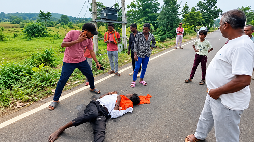 नशे में धुत बाइक सवार ने पेड़ में मारी जोरदार टक्कर, एक युवक की मौत, तीन गंभीर रूप से घायल