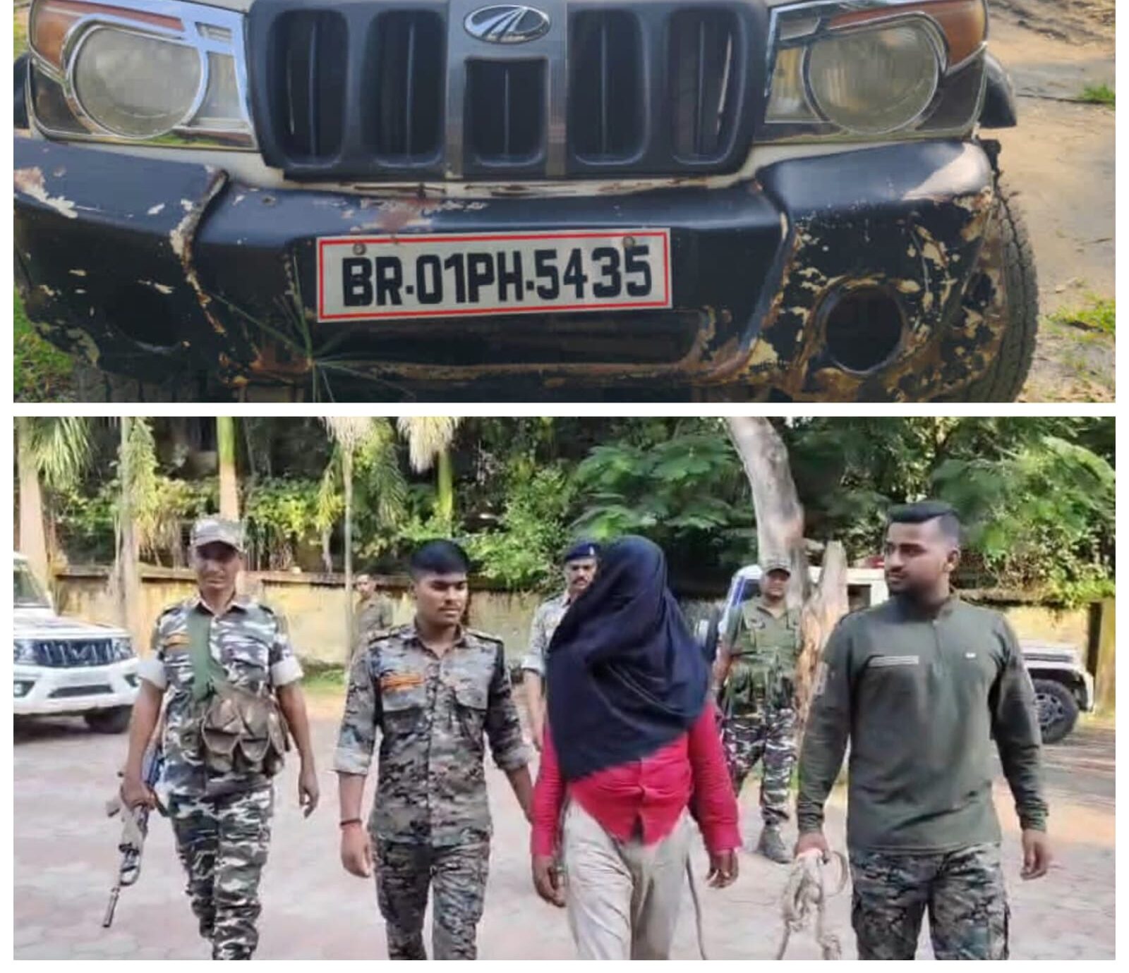चोरी के बोलेरो से बड़ी वारदात की तैयारी, हंटरगंज पुलिस ने 50 हजार के इनामी अपराधी को दबोचा