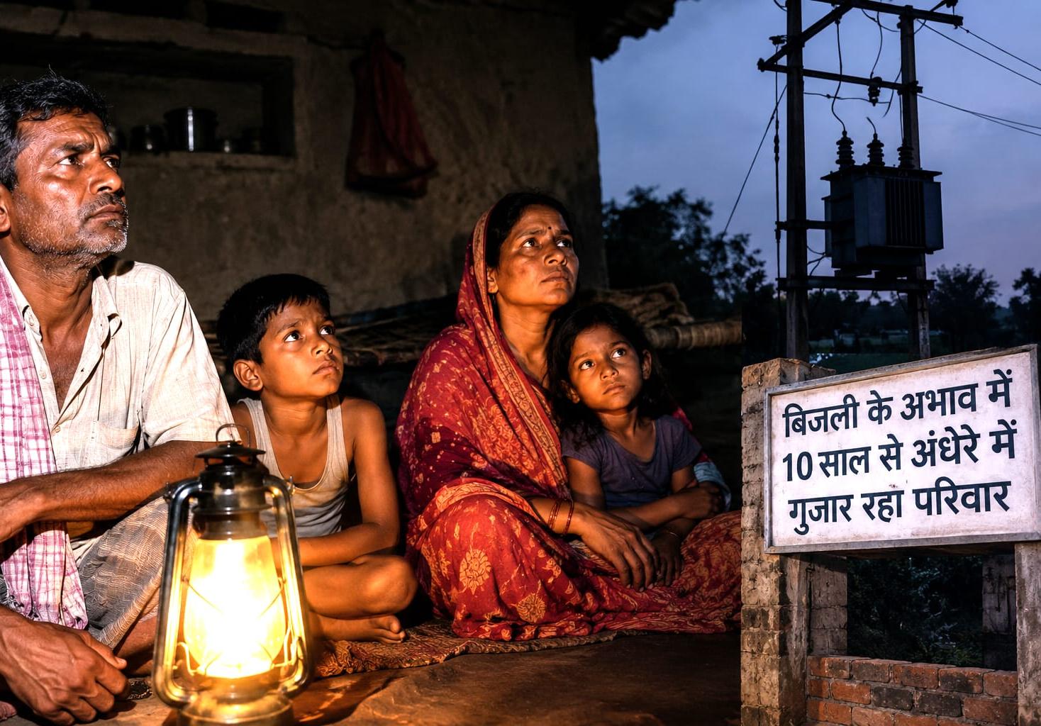 बांदा में बिजली संकट पर उठे सवाल, 10 साल से अंधेरे में परिवार; शिकायत के बाद भी नहीं मिली राहत